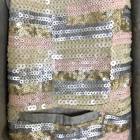 Linen Jacket with Sequins Front - Size S - Picture 7 of 8